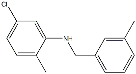 5-chloro-2-methyl-N-[(3-methylphenyl)methyl]aniline Struktur