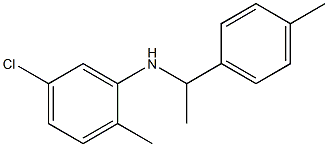 5-chloro-2-methyl-N-[1-(4-methylphenyl)ethyl]aniline Struktur