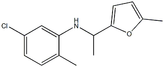 5-chloro-2-methyl-N-[1-(5-methylfuran-2-yl)ethyl]aniline Struktur