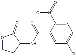 5-chloro-2-nitro-N-(2-oxooxolan-3-yl)benzamide Struktur