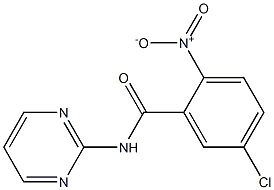 5-chloro-2-nitro-N-pyrimidin-2-ylbenzamide Struktur