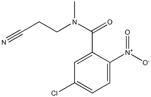 5-chloro-N-(2-cyanoethyl)-N-methyl-2-nitrobenzamide Struktur