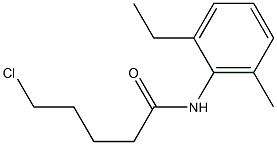 5-chloro-N-(2-ethyl-6-methylphenyl)pentanamide Struktur