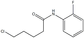 5-chloro-N-(2-fluorophenyl)pentanamide Struktur