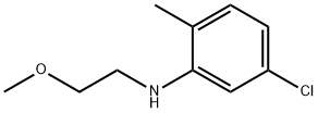 5-chloro-N-(2-methoxyethyl)-2-methylaniline Struktur