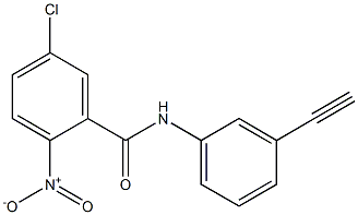 5-chloro-N-(3-ethynylphenyl)-2-nitrobenzamide Struktur