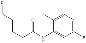 5-chloro-N-(5-fluoro-2-methylphenyl)pentanamide Struktur