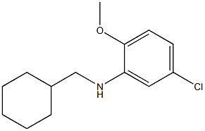 5-chloro-N-(cyclohexylmethyl)-2-methoxyaniline Struktur