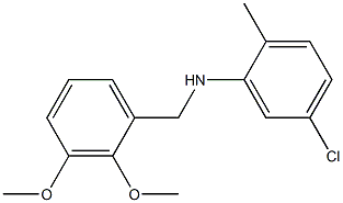 5-chloro-N-[(2,3-dimethoxyphenyl)methyl]-2-methylaniline Struktur