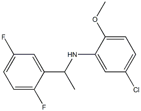 5-chloro-N-[1-(2,5-difluorophenyl)ethyl]-2-methoxyaniline Struktur