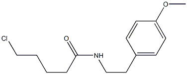 5-chloro-N-[2-(4-methoxyphenyl)ethyl]pentanamide Struktur