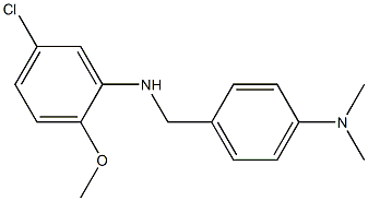 5-chloro-N-{[4-(dimethylamino)phenyl]methyl}-2-methoxyaniline Struktur