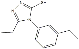 5-ethyl-4-(3-ethylphenyl)-4H-1,2,4-triazole-3-thiol Struktur