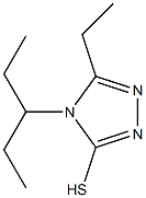 5-ethyl-4-(pentan-3-yl)-4H-1,2,4-triazole-3-thiol Struktur