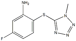 5-fluoro-2-[(1-methyl-1H-1,2,3,4-tetrazol-5-yl)sulfanyl]aniline Struktur