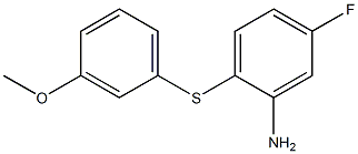 5-fluoro-2-[(3-methoxyphenyl)sulfanyl]aniline Struktur