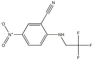 5-nitro-2-[(2,2,2-trifluoroethyl)amino]benzonitrile Struktur