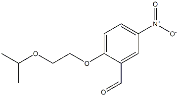 5-nitro-2-[2-(propan-2-yloxy)ethoxy]benzaldehyde Struktur