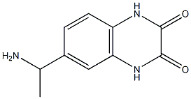 6-(1-aminoethyl)-1,2,3,4-tetrahydroquinoxaline-2,3-dione Struktur