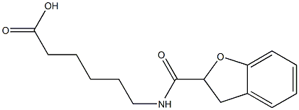 6-(2,3-dihydro-1-benzofuran-2-ylformamido)hexanoic acid Struktur