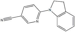 6-(2,3-dihydro-1H-indol-1-yl)nicotinonitrile Struktur