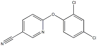 6-(2,4-dichlorophenoxy)pyridine-3-carbonitrile Struktur