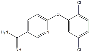 6-(2,5-dichlorophenoxy)pyridine-3-carboximidamide Struktur