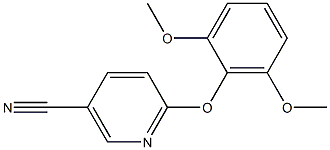 6-(2,6-dimethoxyphenoxy)nicotinonitrile Struktur