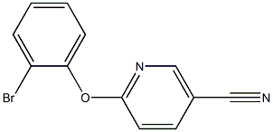 6-(2-bromophenoxy)nicotinonitrile Struktur