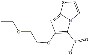 6-(2-ethoxyethoxy)-5-nitroimidazo[2,1-b][1,3]thiazole Struktur