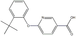 6-(2-tert-butylphenoxy)pyridine-3-carboxylic acid Struktur