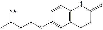 6-(3-aminobutoxy)-1,2,3,4-tetrahydroquinolin-2-one Struktur