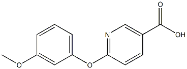 6-(3-methoxyphenoxy)nicotinic acid Struktur