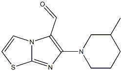 6-(3-methylpiperidin-1-yl)imidazo[2,1-b][1,3]thiazole-5-carbaldehyde Struktur