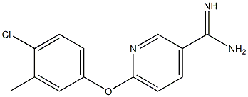 6-(4-chloro-3-methylphenoxy)pyridine-3-carboximidamide Struktur