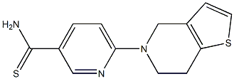 6-(6,7-dihydrothieno[3,2-c]pyridin-5(4H)-yl)pyridine-3-carbothioamide Struktur