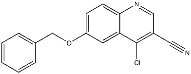 6-(benzyloxy)-4-chloroquinoline-3-carbonitrile Struktur