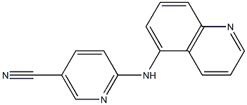 6-(quinolin-5-ylamino)nicotinonitrile Struktur