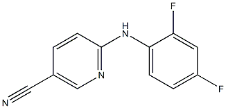 6-[(2,4-difluorophenyl)amino]nicotinonitrile Struktur