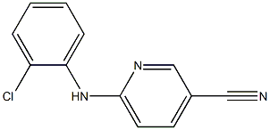 6-[(2-chlorophenyl)amino]pyridine-3-carbonitrile Struktur