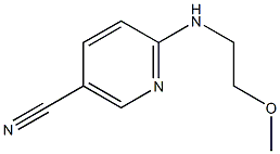 6-[(2-methoxyethyl)amino]nicotinonitrile Struktur