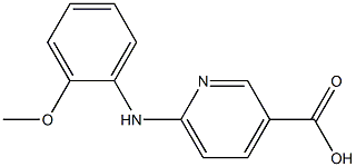 6-[(2-methoxyphenyl)amino]pyridine-3-carboxylic acid Struktur