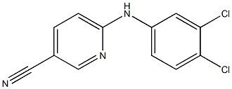 6-[(3,4-dichlorophenyl)amino]pyridine-3-carbonitrile Struktur