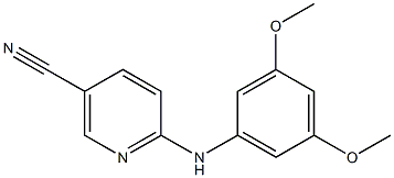 6-[(3,5-dimethoxyphenyl)amino]nicotinonitrile Struktur