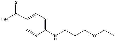 6-[(3-ethoxypropyl)amino]pyridine-3-carbothioamide Struktur