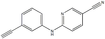 6-[(3-ethynylphenyl)amino]nicotinonitrile Struktur