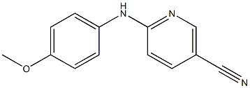 6-[(4-methoxyphenyl)amino]nicotinonitrile Struktur