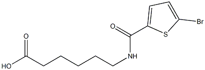 6-[(5-bromothiophen-2-yl)formamido]hexanoic acid Struktur