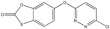 6-[(6-chloropyridazin-3-yl)oxy]-2H-1,3-benzoxathiol-2-one Struktur