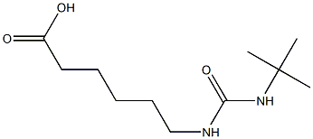 6-[(tert-butylcarbamoyl)amino]hexanoic acid Struktur